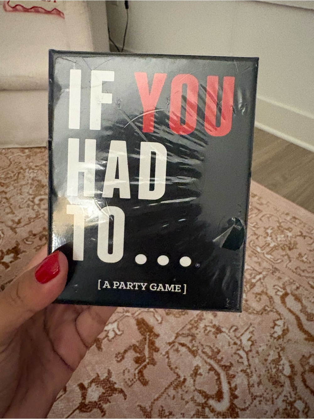 If You Had To... Party Game - Black and Red